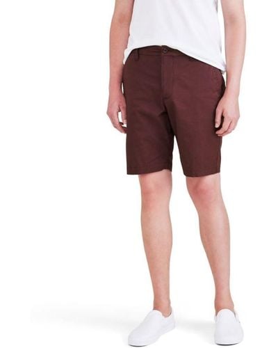 Dockers Ultimate Straight Fit Supreme Flex Shorts - Red