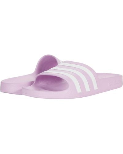 adidas Adilette Aqua Slides Sandal - Purple