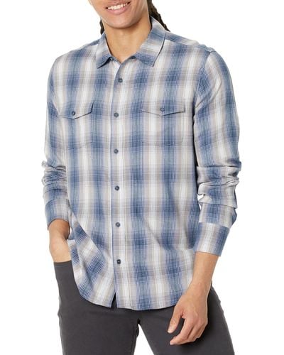 PAIGE Everett Long Sleeve Shirt - Blue