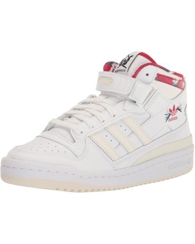 adidas S Forum Mid White/power Red 11
