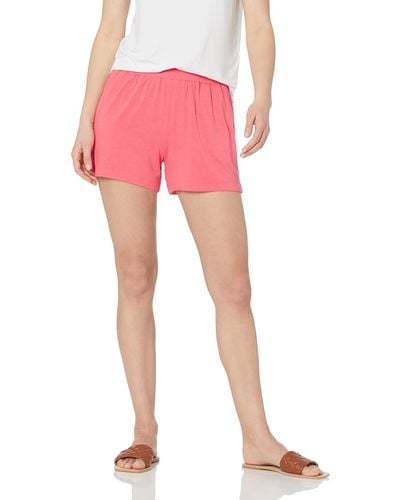 Amazon Essentials Classic-fit Knit Pull-on Short - Pink