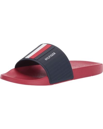 Tommy Hilfiger Eastern Slide Sandal - Red