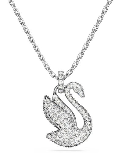 Swarovski Iconic Swan Pendant - Metallic