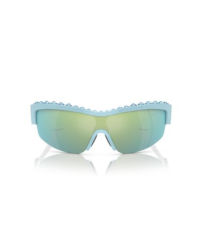 Swarovski Sk6014 Rectangular Sunglasses - Green