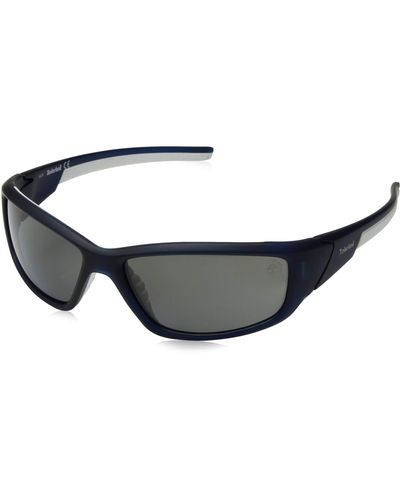 Timberland Tb9049sw6291d Polarized Wrap Sunglasses - Black