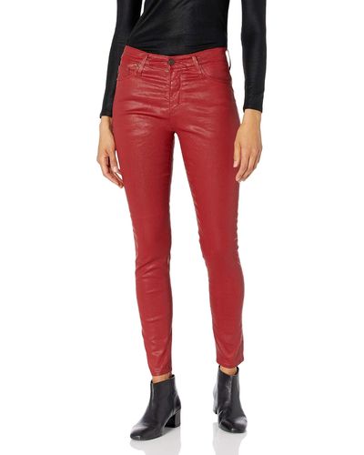 AG Jeans The Farrah Skinny Leg Pant - Red
