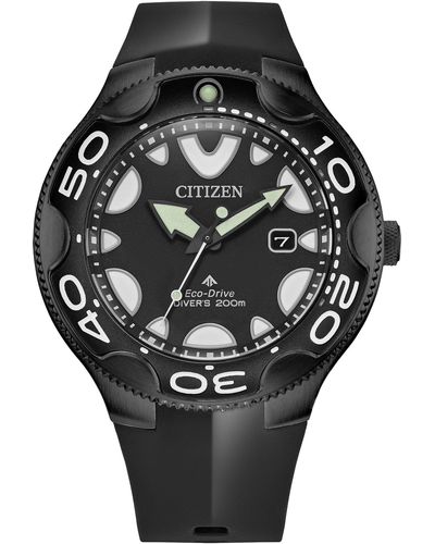 Citizen Eco-drive Special Edition Promaster Sea Orca Black Stainless Steel With Black Polyurethane Strap