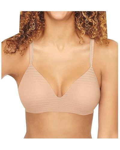 Hanes Full Coverage SmoothTec Band Unlined Wireless Bra G796, Beige - Size  XL