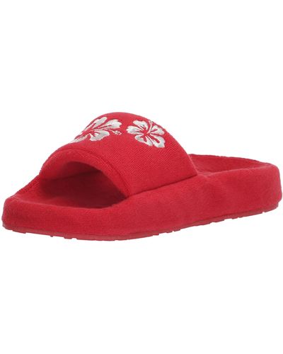 Roxy Slippy Cozy Sandals - Red