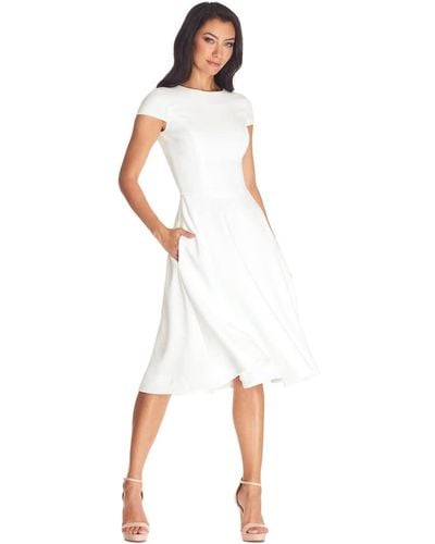 Dress the Population Livia Midi High Dress - White