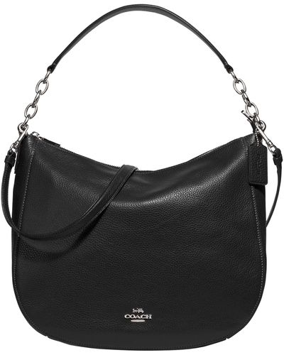 COACH Elle Hobo Shoulder Bag - Black