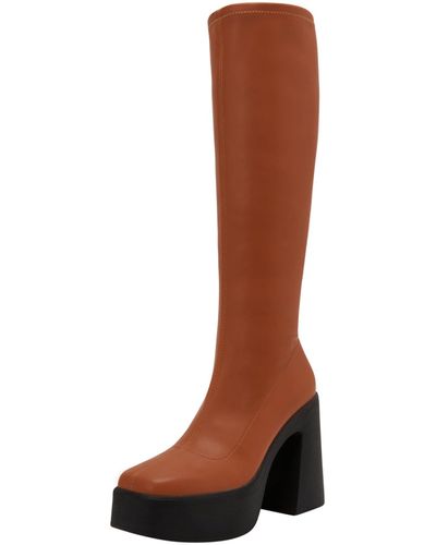 Katy Perry The Heightten Stretch Boot Knee High - Brown