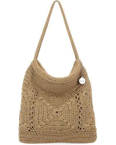 The Sak Ava Hobo Bag In Crochet - Brown