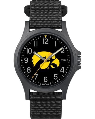 Timex Collegiate Pride 40mm Watch – Iowa Hawkeyes With Black Fastwrap