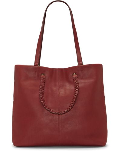 Lucky Brand Jema Leather Tote - Red