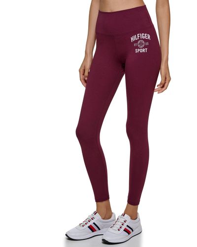 Tommy Hilfiger Women's Premium Performance Stretch Logo Legging, Rich Red,  Medium : : Clothing, Shoes & Accessories