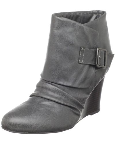 Madden Girl Virtuaal Wedge Boot,grey Paris,8.5 M Us - Gray