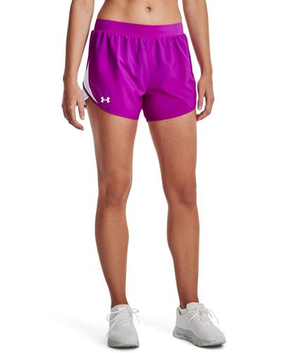 Under Armour Fly By 2.0 Running Shorts, - Purple