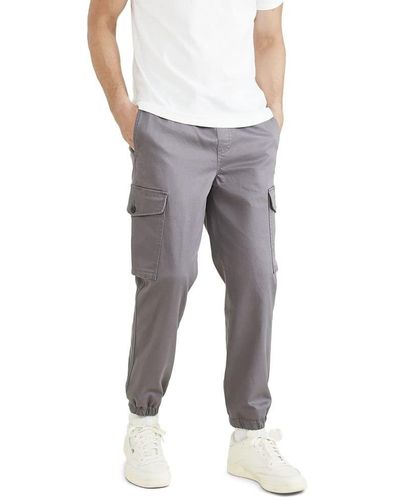 Dockers Tapered Fit Cargo Jogger Pants, - Gray