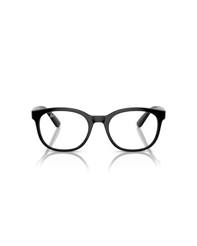 Ray-Ban Rx7231m Scuderia Ferrari Collection Square Prescription Eyewear Frames - Black