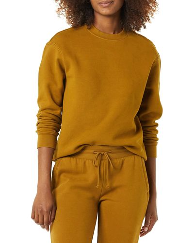 Goodthreads Heritage Fleece Beefy Crewneck Sweatshirt - Yellow