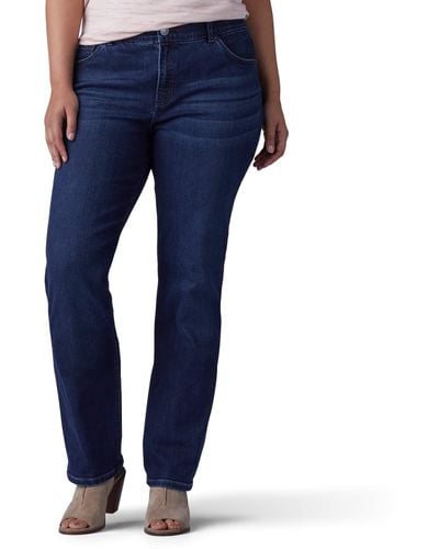 Lee Jeans Ultra Lux Comfort With Flex Motion Straight Leg Jean Royal Chakra 6 Long - Blue