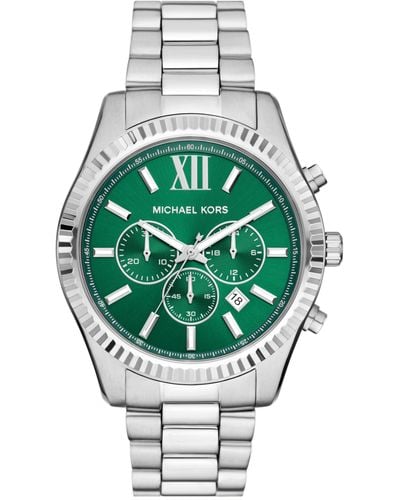 Michael Kors Lexington Chronograph Stainless Steel Watch - Green