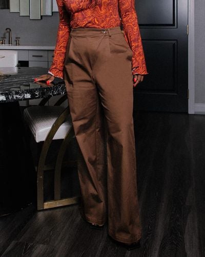 The Drop Chocolate Chocolate Wide Leg Pant By @theyusufs - Multicolor