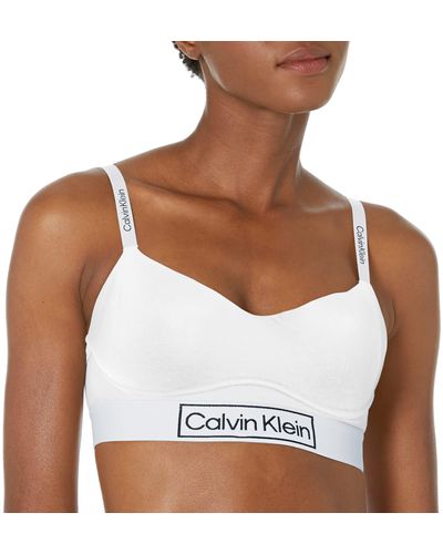 Calvin Klein Reimagined Heritage Lightly Lined Bralette - White