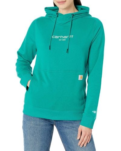 Carhartt Force Relaxed Fit Lightweight Graphic Hooded Sweatshirt - Green