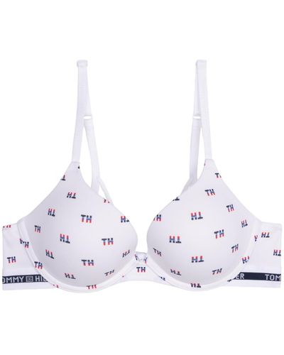 Tommy Hilfiger Push Up With Strappy Bra - White