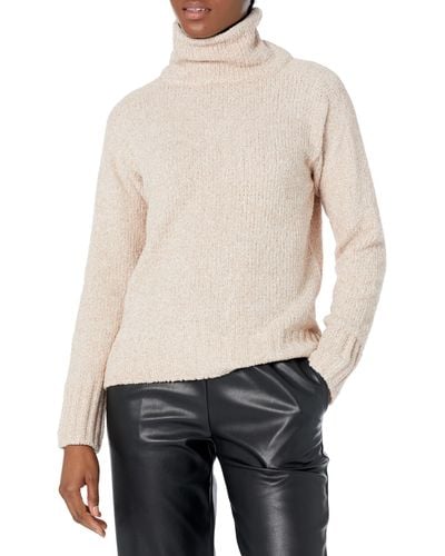 Calvin Klein Mock Neck Long Sleeve Sweater - White