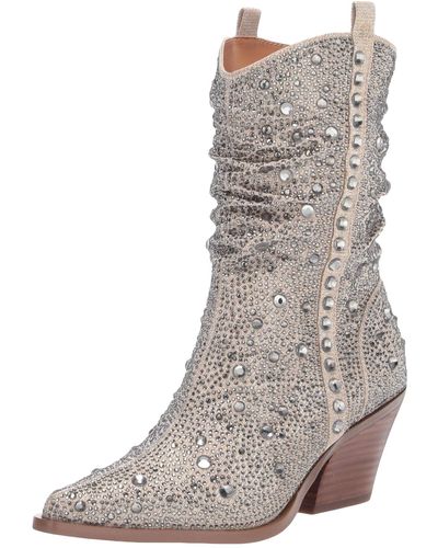 Jessica Simpson Womens Zellya Western Boot - Gray