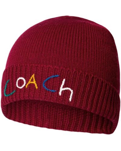 COACH Embroidered With Beanie Box Set