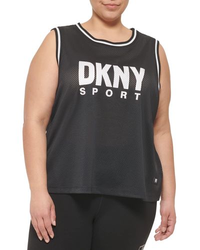 Women's DKNY Sport Navy Cleveland Guardians Marcie Tank Top