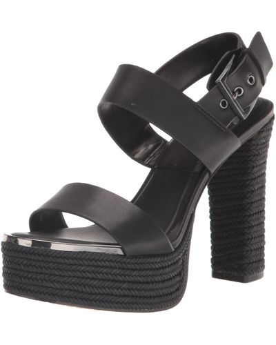 DKNY Everyday Block Heel Yadira-platform Sl Heeled Sandal - Black