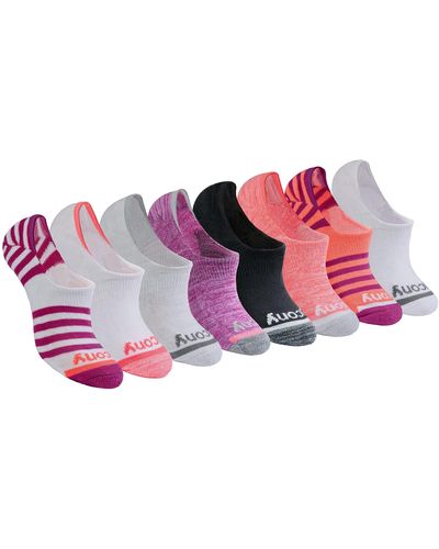 Saucony Show Cushioned Invisible Liner Socks - Multicolor