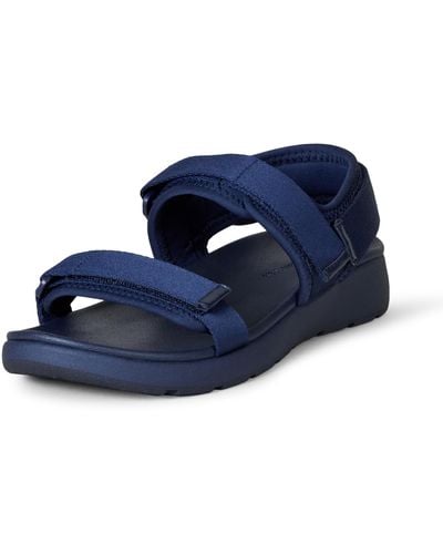 Amazon Essentials Adjustable Triple Strap Sandal - Blue