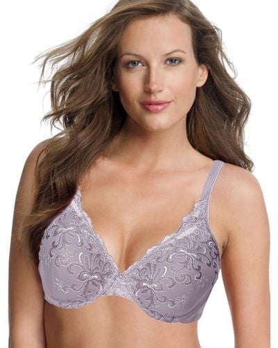 Playtex Womens Love My Curves Feel Gorgeous Underwire Full Coverage Us4513 Bras - Purple