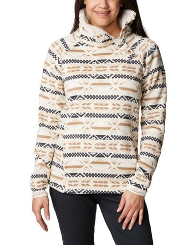 Columbia Sweater Weather Sherpa Hybrid Pullover - Natural