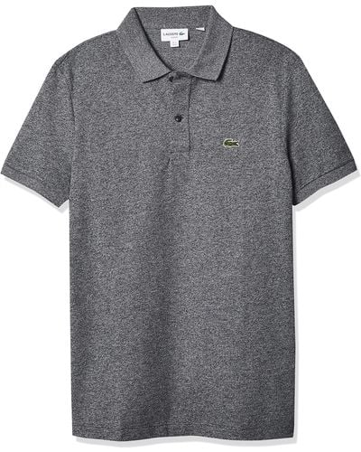 Lacoste Classic Pique Slim Fit Short Sleeve Polo Shirt - Gray