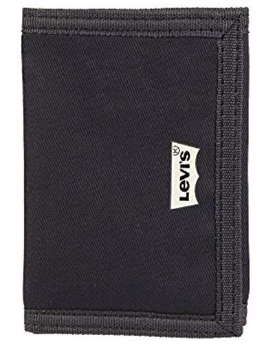 Levi's Rfid Security Blocking Nylon Trifold Wallet, Black, One Size
