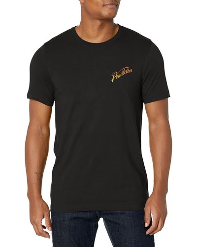 Pendleton Short Sleeve Ombre Bucking Horse Graphic T-shirt - Black