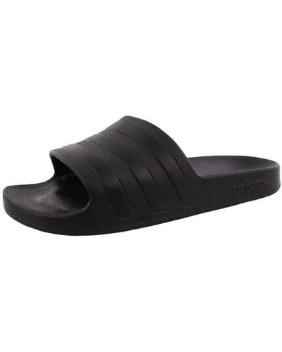 adidas Adilette Aqua Slides Sandal - Black
