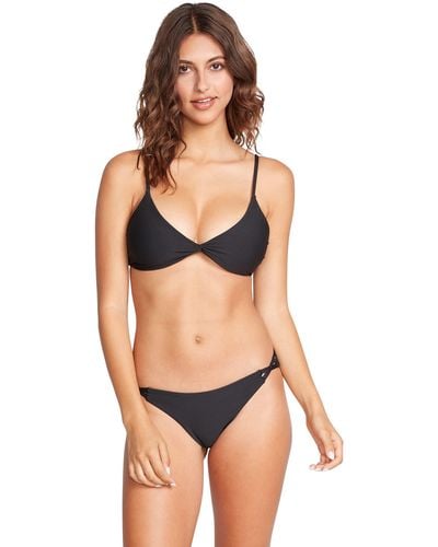 Volcom Simply Seamless Hipster Swimsuit Bikini Bottom - Black