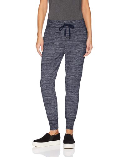 Daily Ritual Terry Cotton And Modal Drawstring Jogger Pant - Blue