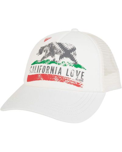 Billabong California Love Pitstop Adjustable Trucker Hat - White