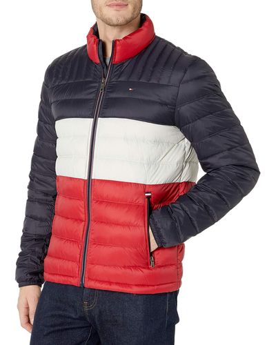 Tommy Hilfiger Real Down Insulated Packable Puffer Jacket - Multicolour