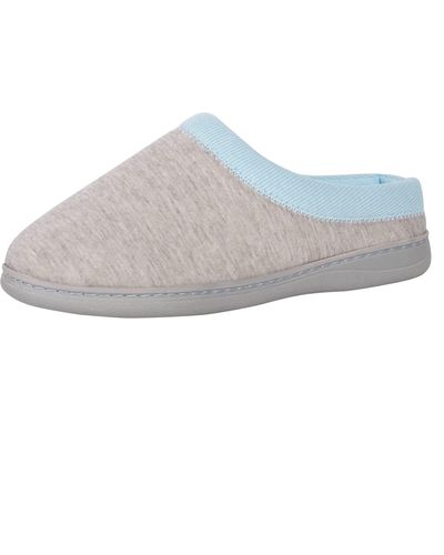 Hanes Soft Waffle Knit Clog Slippers With Indoor/outdoor Sole - Gray