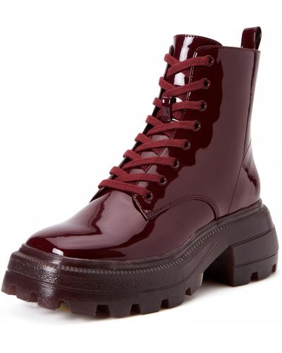 Katy Perry The Geli Combat Boot - Red